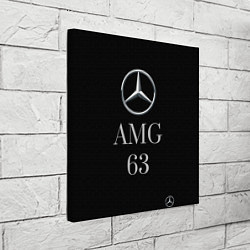 Холст квадратный Mersedes AMG 63, цвет: 3D-принт — фото 2