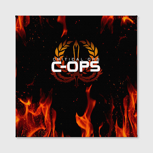 Картина квадратная CRITICAL OPS C-OPS / 3D-принт – фото 2