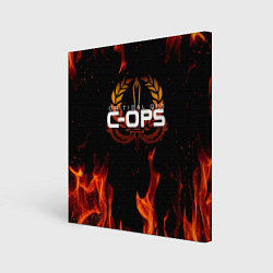 Холст квадратный CRITICAL OPS C-OPS, цвет: 3D-принт