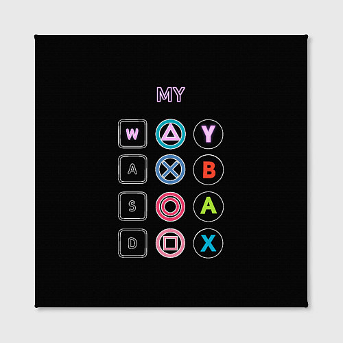 Картина квадратная My Way / 3D-принт – фото 2