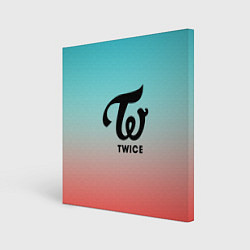 Холст квадратный TWICE, цвет: 3D-принт