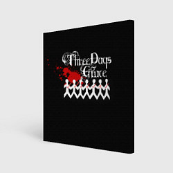 Холст квадратный Three days grace, цвет: 3D-принт