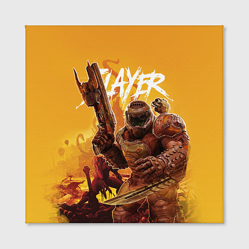 Картина квадратная Doom Slayer / 3D-принт – фото 2