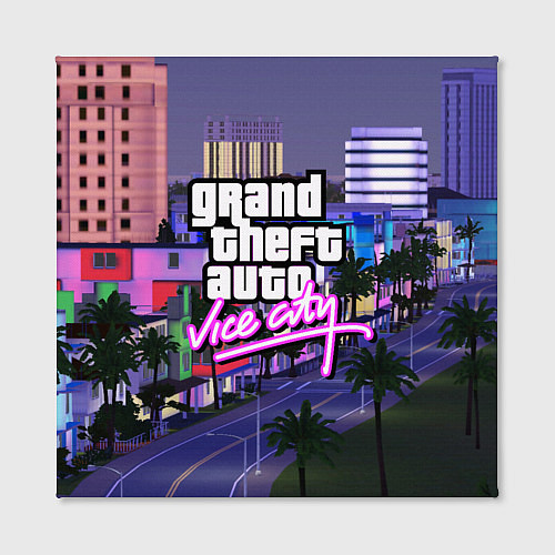 Картина квадратная Grand Theft Auto Vice City / 3D-принт – фото 2