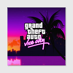 Холст квадратный GTA:VICE CITY, цвет: 3D-принт — фото 2