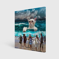 Холст квадратный Морской Кошак, цвет: 3D-принт
