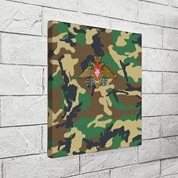 Холст квадратный Камуфляж Войска связи, цвет: 3D-принт — фото 2