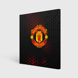 Холст квадратный МАНЧЕСТЕР ЮНАЙТЕД, цвет: 3D-принт