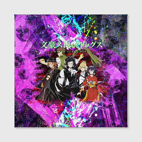 Картина квадратная Bungou Stray Dogs / 3D-принт – фото 2