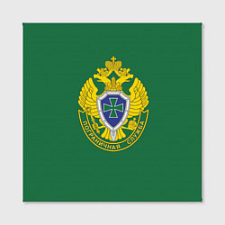 Холст квадратный Пограничная служба зеленый, цвет: 3D-принт — фото 2