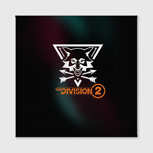 Картина квадратная The Division 2 Logo / 3D-принт – фото 2