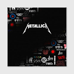 Холст квадратный Metallica, цвет: 3D-принт — фото 2