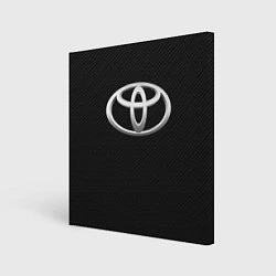 Холст квадратный Toyota carbon, цвет: 3D-принт
