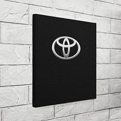 Холст квадратный Toyota carbon, цвет: 3D-принт — фото 2