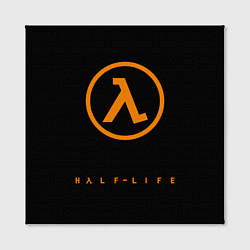 Холст квадратный Half-life orange logo, цвет: 3D-принт — фото 2