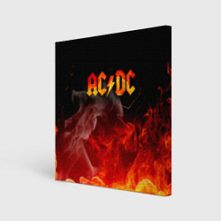 Холст квадратный ACDC, цвет: 3D-принт