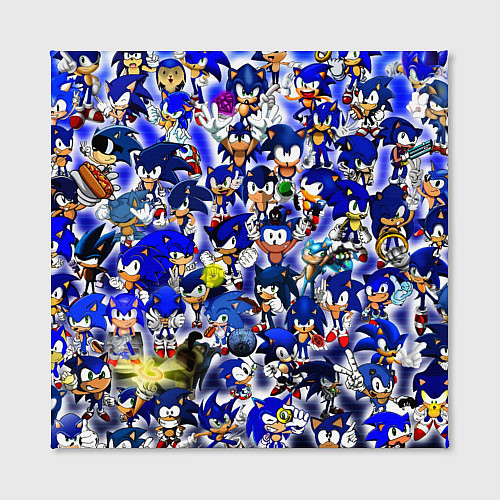 Картина квадратная All of Sonic / 3D-принт – фото 2