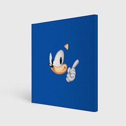 Холст квадратный Sonic, цвет: 3D-принт
