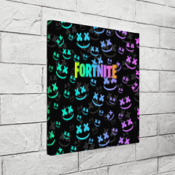 Холст квадратный Fortnite & Marshmello, цвет: 3D-принт — фото 2