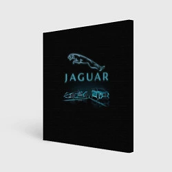 Холст квадратный Jaguar, цвет: 3D-принт
