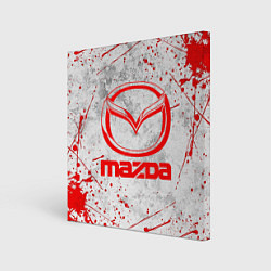 Холст квадратный MAZDA RED LOGO, цвет: 3D-принт