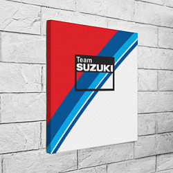 Холст квадратный Suzuki Moto Sport, цвет: 3D-принт — фото 2