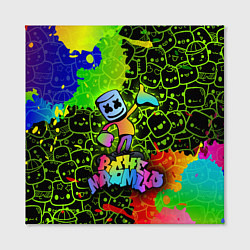 Холст квадратный Marshmello Oko, цвет: 3D-принт — фото 2