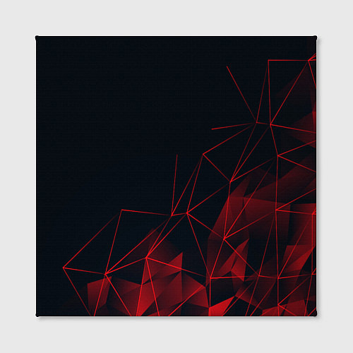 Картина квадратная RED STRIPES / 3D-принт – фото 2
