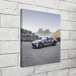 Холст квадратный Mercedes V8 Biturbo, цвет: 3D-принт — фото 2