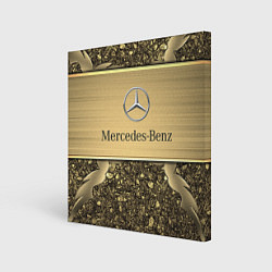 Холст квадратный MERCEDES GOLD, цвет: 3D-принт