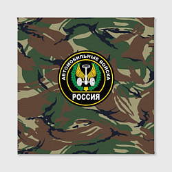 Холст квадратный Автомобильные войска камуфляж, цвет: 3D-принт — фото 2