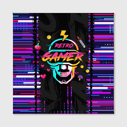Картина квадратная RETROGAMER3D47 / 3D-принт – фото 2