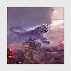 Холст квадратный Танк, цвет: 3D-принт — фото 2