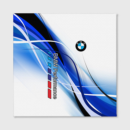 Картина квадратная BMW волны - blue-white / 3D-принт – фото 2
