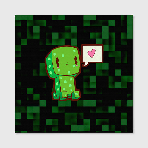 Картина квадратная Minecraft Creeper / 3D-принт – фото 2