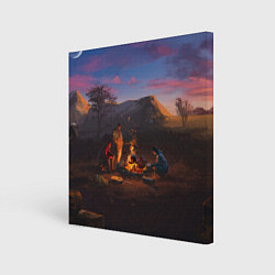 Холст квадратный ATOM RPG Z, цвет: 3D-принт