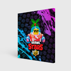 Холст квадратный BRAWL STARS NEW SPROUT 9, цвет: 3D-принт