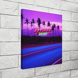 Холст квадратный HOTLINE MIAMI, цвет: 3D-принт — фото 2