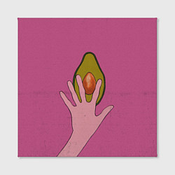Холст квадратный Avocado, цвет: 3D-принт — фото 2