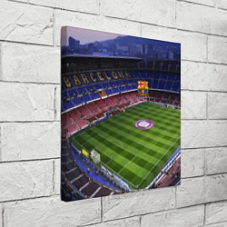 Холст квадратный FC BARCELONA, цвет: 3D-принт — фото 2