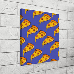 Холст квадратный Кусочки пиццы, цвет: 3D-принт — фото 2
