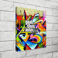 Холст квадратный GTA:5, цвет: 3D-принт — фото 2