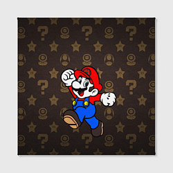 Холст квадратный Mario, цвет: 3D-принт — фото 2
