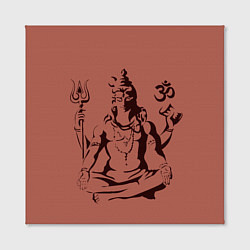 Холст квадратный Бог Шива, цвет: 3D-принт — фото 2