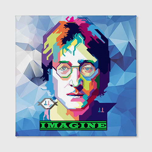 Картина квадратная Джон Леннон Imagine / 3D-принт – фото 2