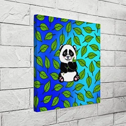 Холст квадратный Панда, цвет: 3D-принт — фото 2