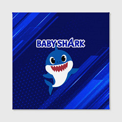 Холст квадратный BABY SHARK БЭБИ ШАРК, цвет: 3D-принт — фото 2