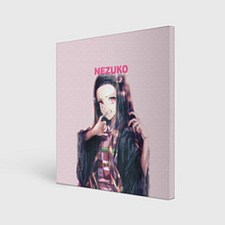 Холст квадратный Nezuko, цвет: 3D-принт