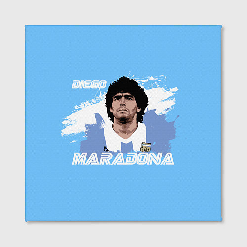 Картина квадратная Диего Марадона / 3D-принт – фото 2