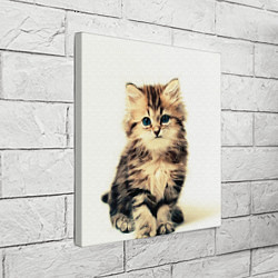 Холст квадратный Котёнок, цвет: 3D-принт — фото 2